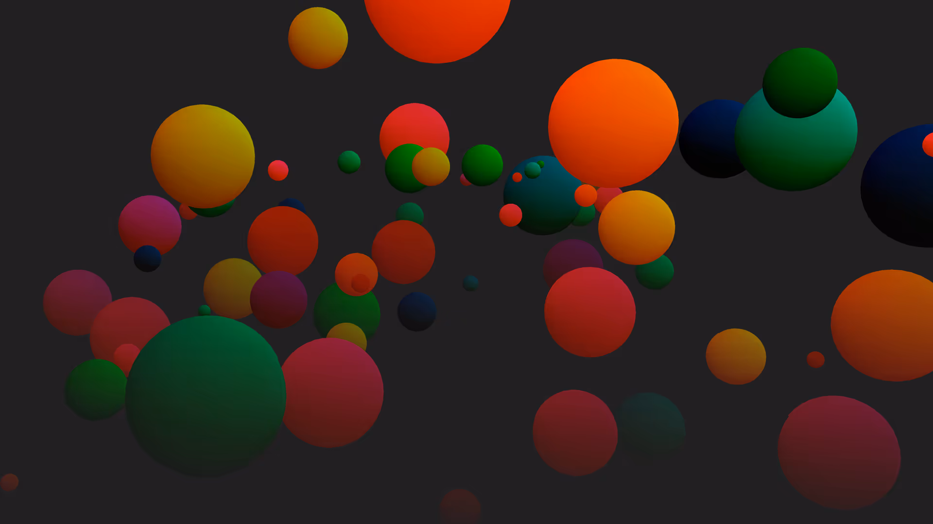 background image, some suspended bubbles in the air.